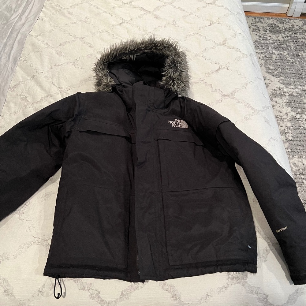 North Face Winter Jacket (Black) - Size Medium